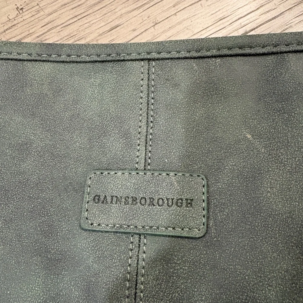 Gainsborough Men’s Suede Bag in Dark Green